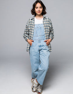 Denim jump suit