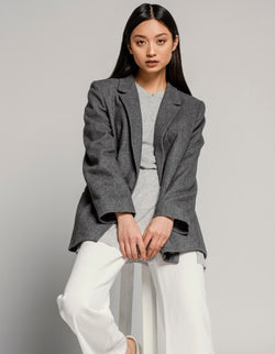 Grey blazer for women