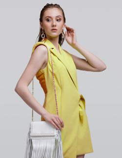 Sleeveless Blazer Mini