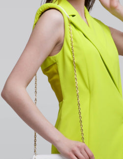 Sleeveless Blazer Mini
