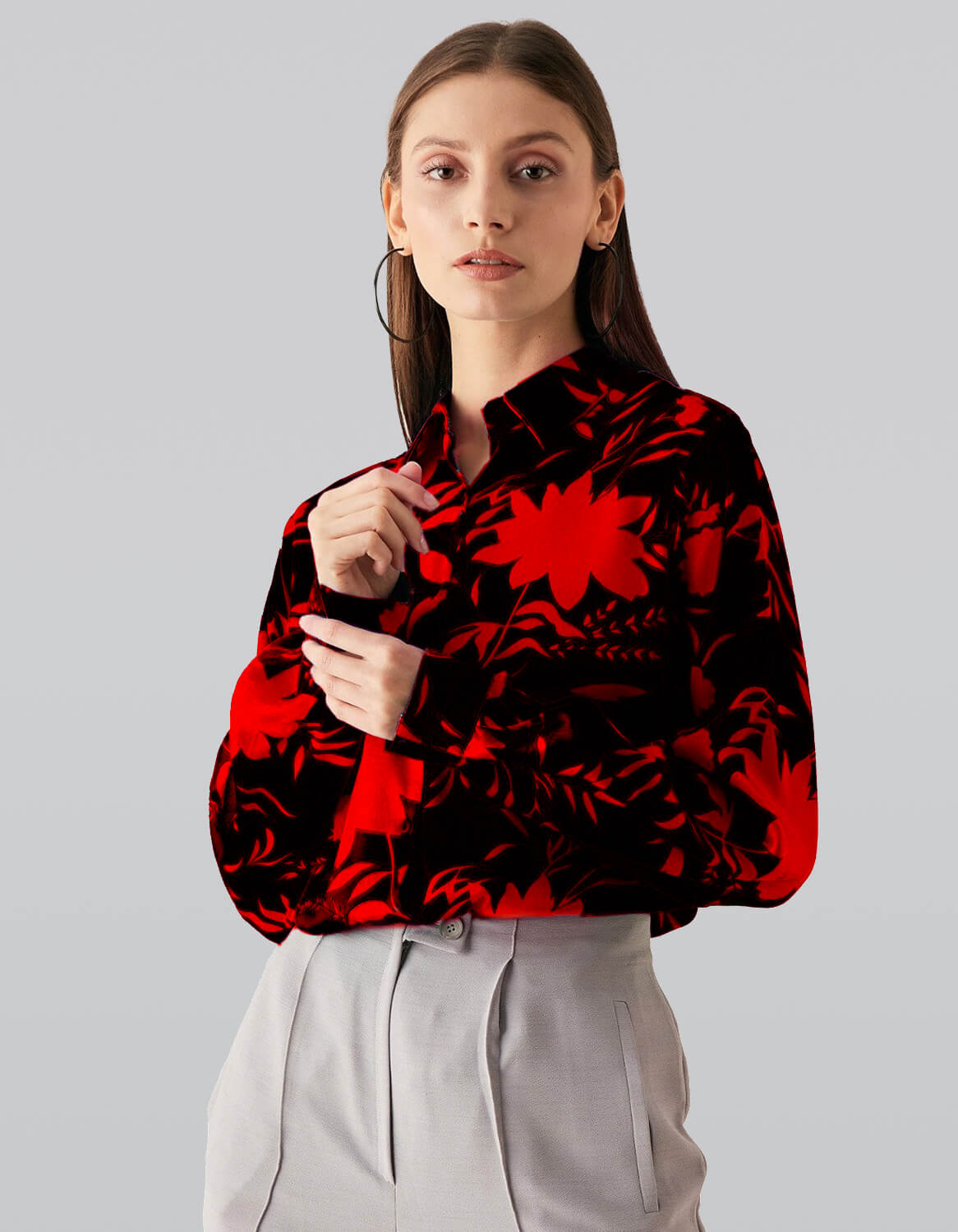 Artistic Floral Pop Shirt