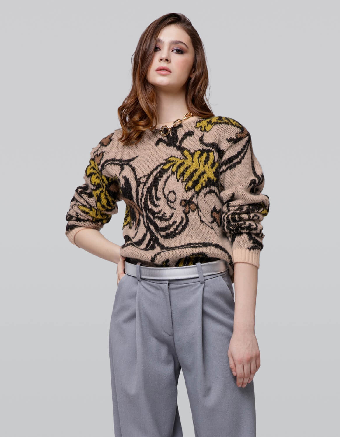 Modern Art Knit Top