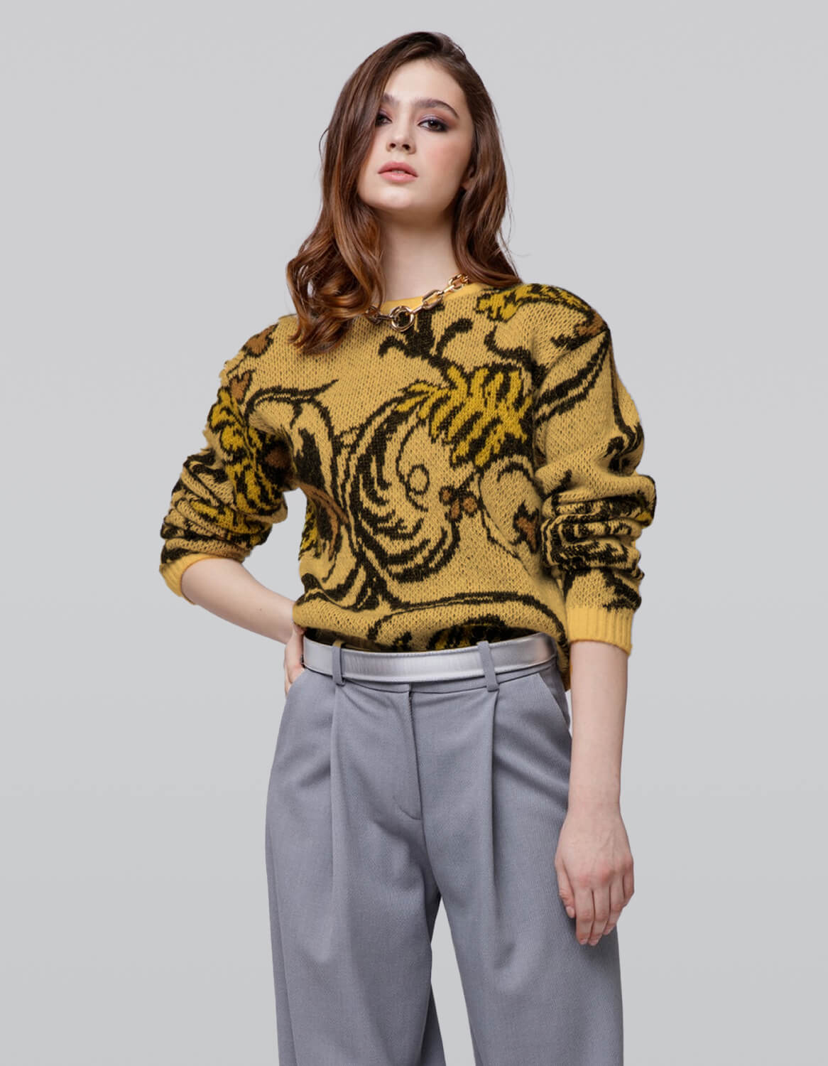 Modern Art Knit Top