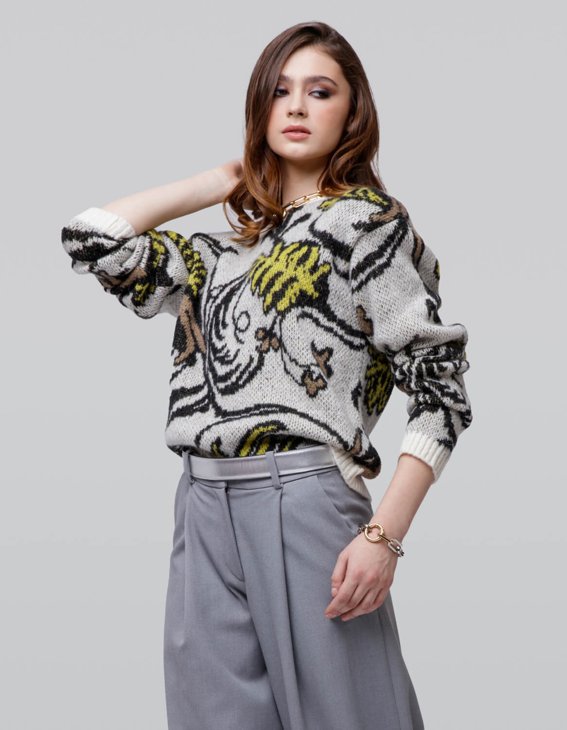 Modern Art Knit Top