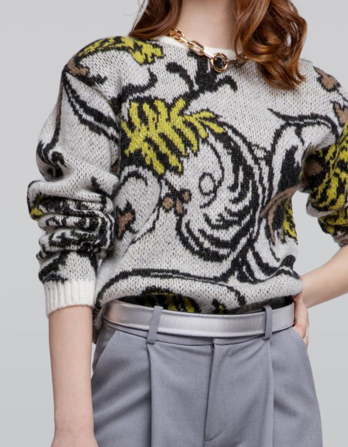 Modern Art Knit Top