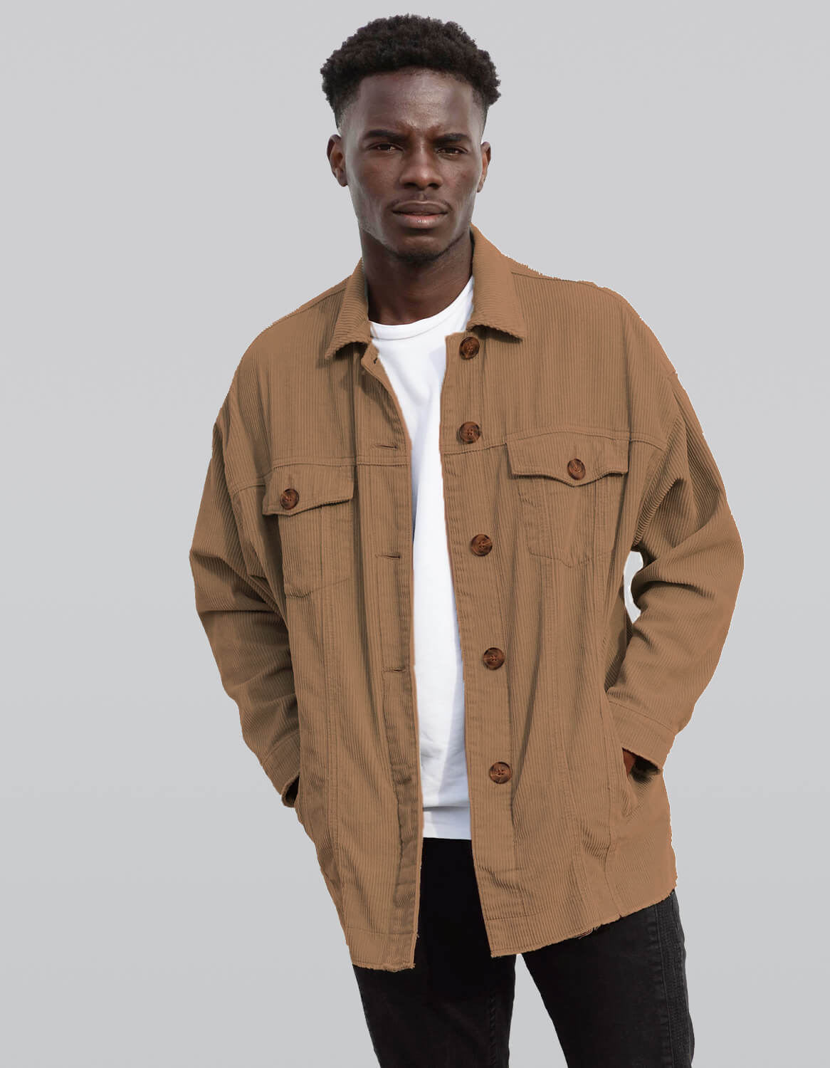 Soft Texture Shirt Jacket