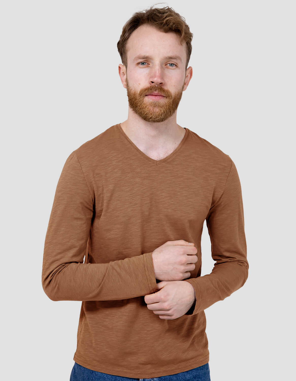 Green cotton t-shirt for men